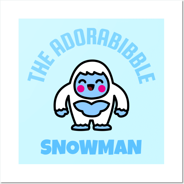 Adorabibble Snowman Wall Art by Toni Tees